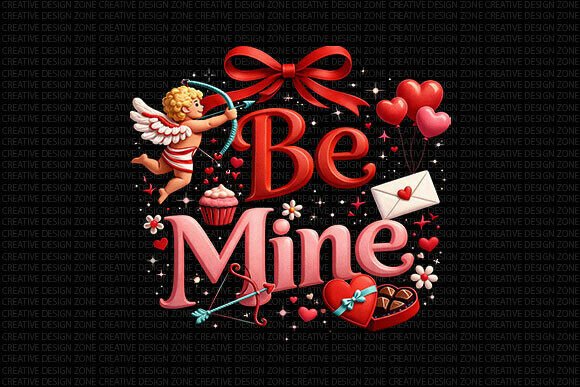 Be Mine Valentine PNG Cupid Design: A Unique Way to Express Love