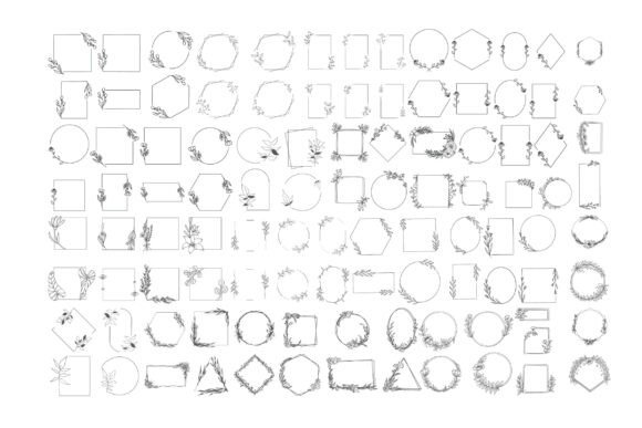 Floral Frame Mega Bundle