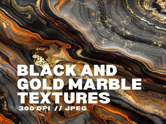 Luxury Black and Gold Marble Textures